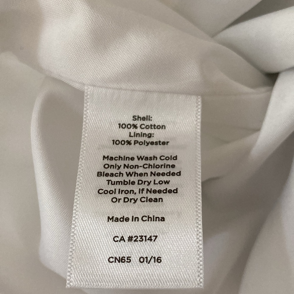 Talbots Blue and White Fit and Flare Scoop Neck Sleeveless Dress - Picture 9 of 9